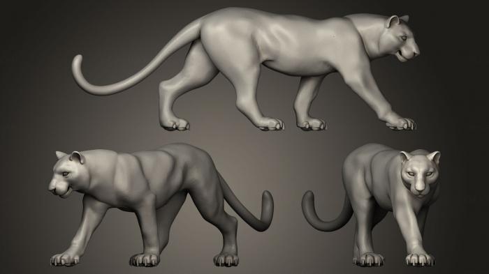 Figurines lions tigers sphinxes (STKL_0102) 3D model for CNC machine